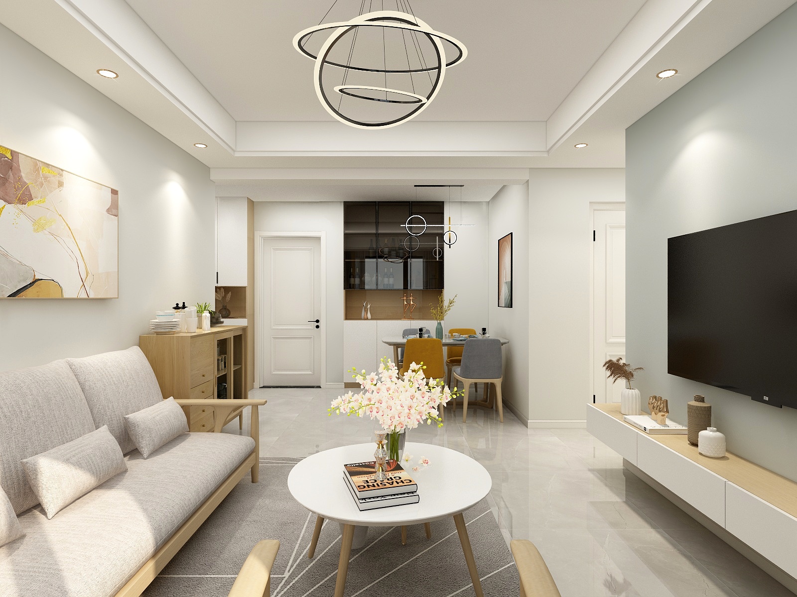 徽峰装饰公司-现代简约滨湖和园-装修设计方案