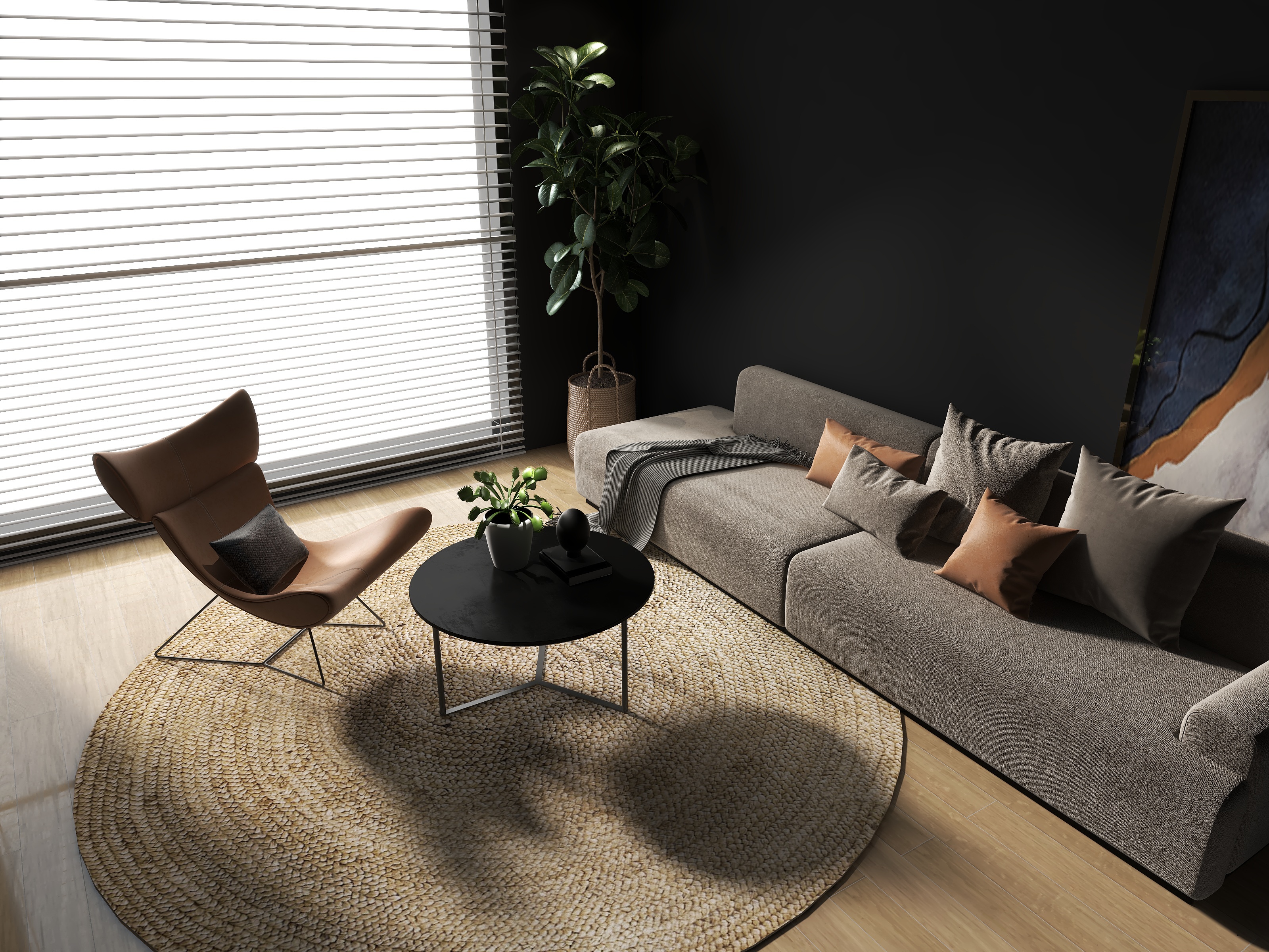 135****6631IKEG-侘寂风客厅-装修设计方案