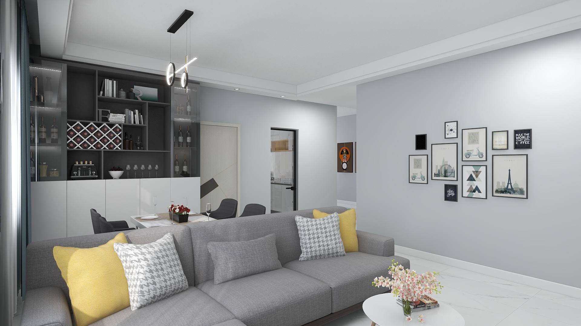 黄智添-瑞和园89.50㎡B户型3室2厅1卫-装修设计方案