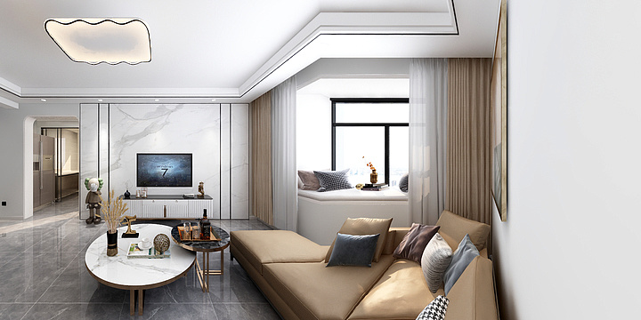 室内设计孙大圣SDS9411-参考样板间小东流天禧城92-3202-装修设计方案