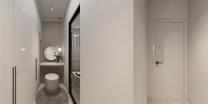 设计师杨工18545176592-大陆庄园胡女士雅居-装修设计方案