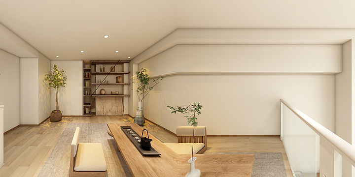 雨汐空间设计工作室-佛山-公寓-现代原木-装修设计方案