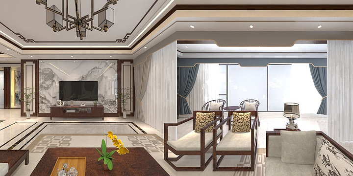 实木定制万扬家居店-力高澜湖御景-装修设计方案