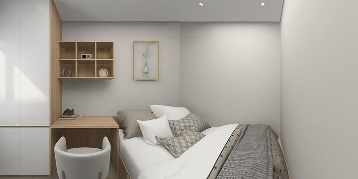 森柏全案整装定制-熙海岸56㎡-1101-装修设计方案