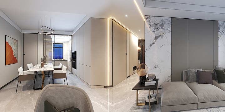 梵迹-天镜云著118效果图.dwg-装修设计方案