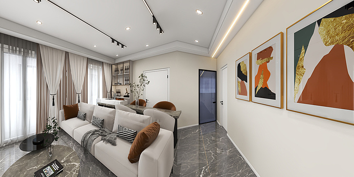 Jachin沐阳-瑞和园89.50㎡B户型3室2厅1卫-装修设计方案