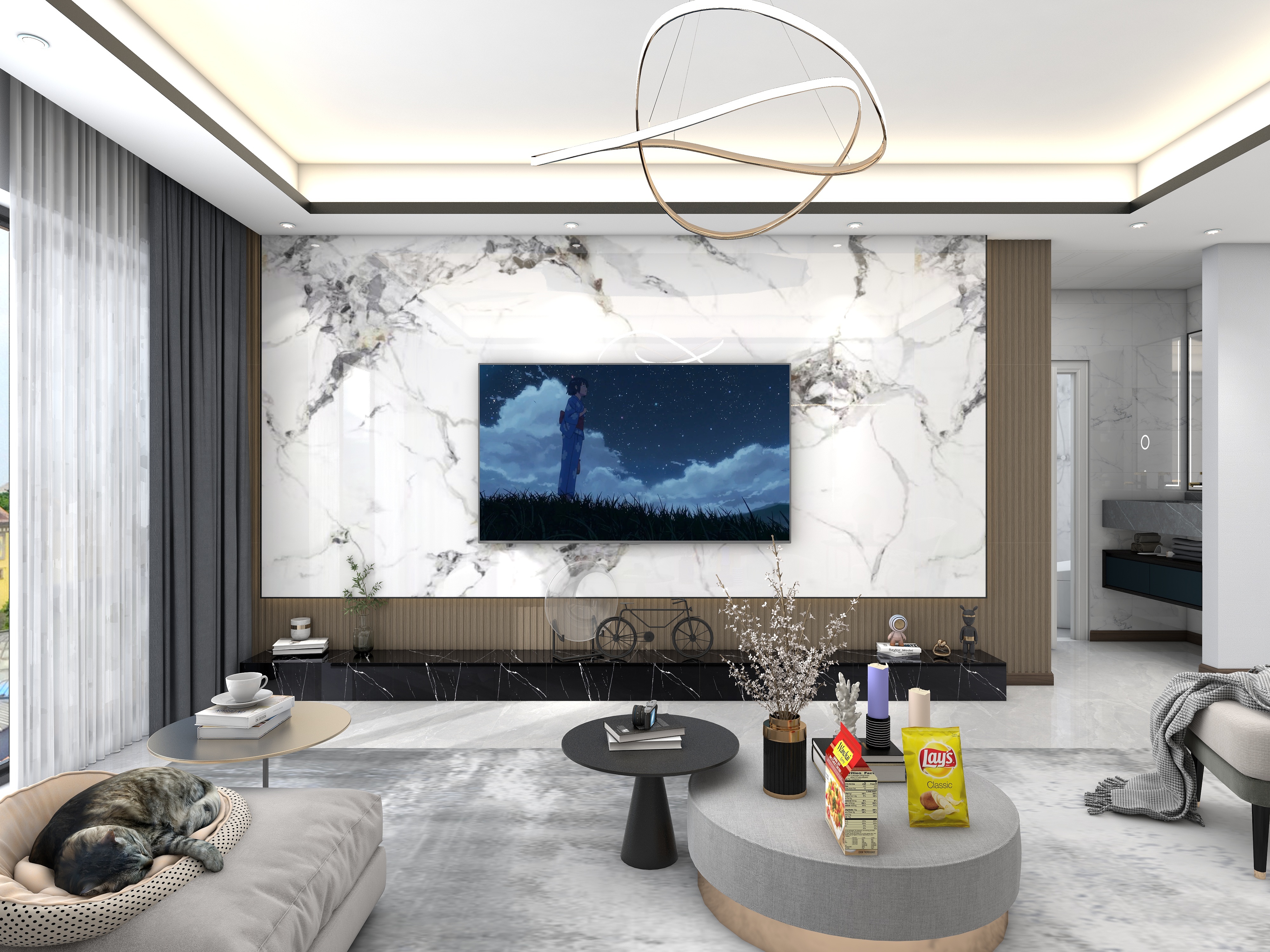 成都徐春春陆-现代轻奢护士温馨小家-装修设计方案