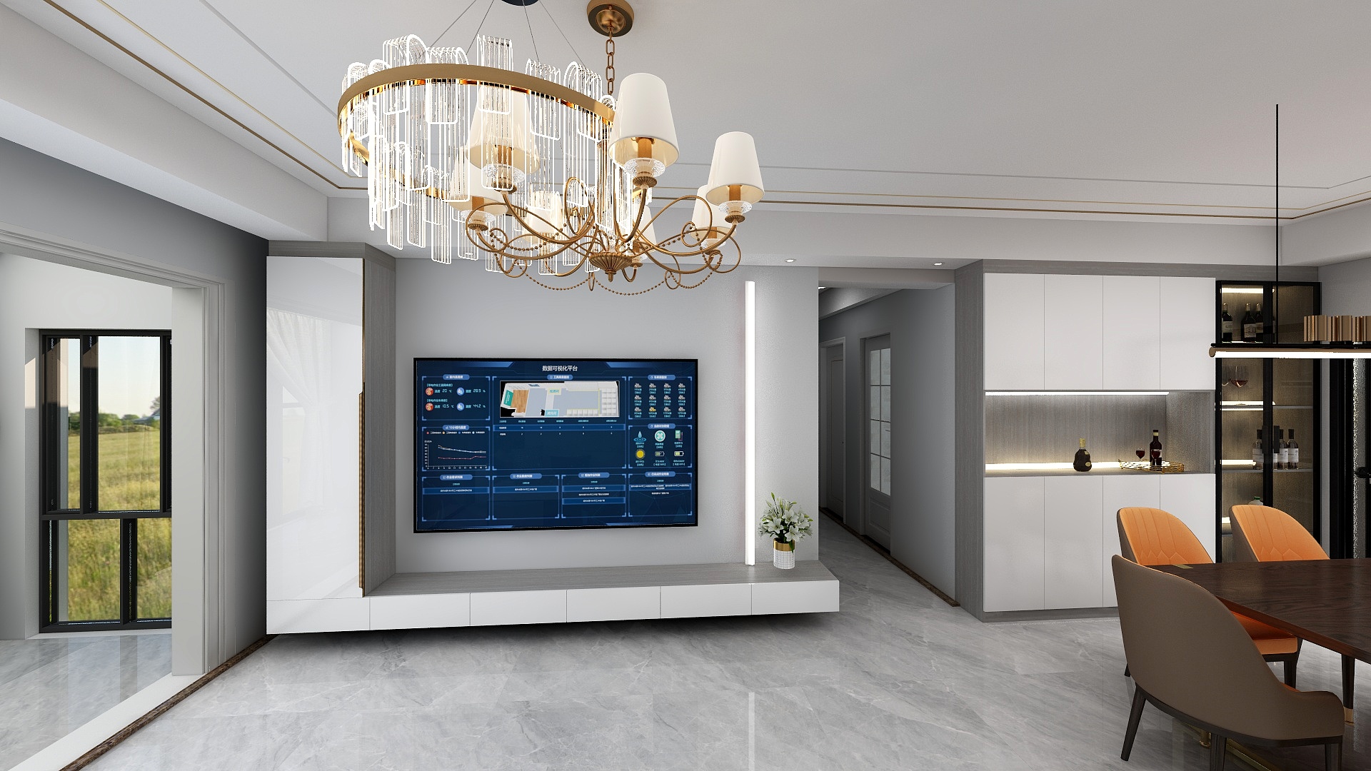 星星点灯00000-金域中央1栋001户.dwg-装修设计方案