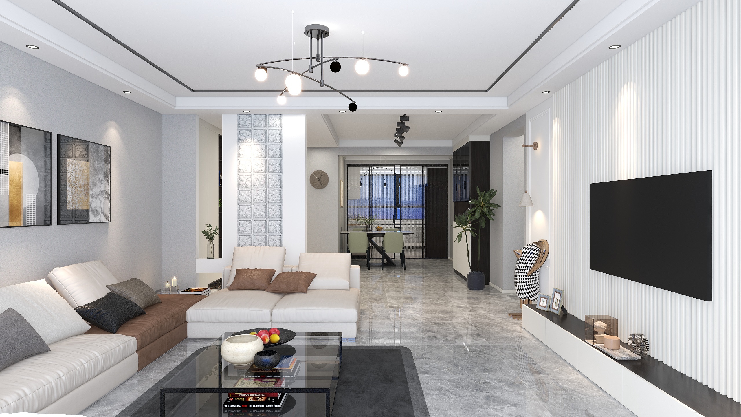 葵双叶-逸美华庭152㎡-折角墙体-装修设计方案