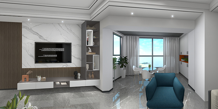 美之.家装饰设计-滨河新城-装修设计方案