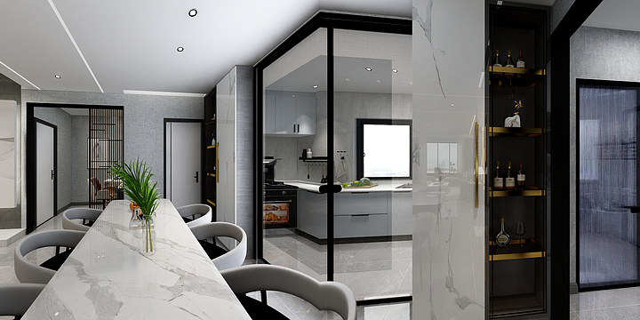 弘宽广也II品容物也-渲染灯光高级证书作业-装修设计方案