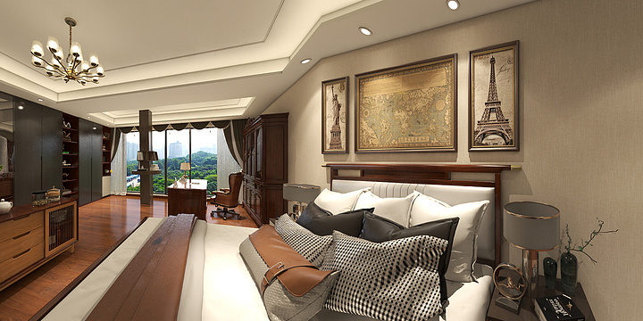 海派设计一南-海上名门2楼-装修设计方案