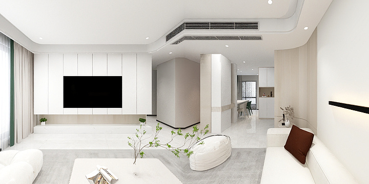 SHEJI熊-北城鹿鸣院126㎡-装修设计方案