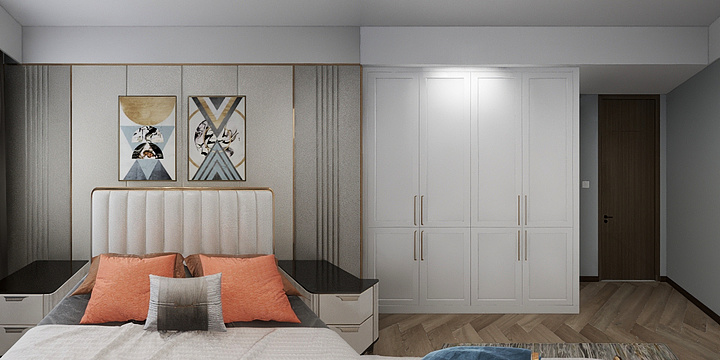 白晞-水墨清苑kk.dwg-装修设计方案