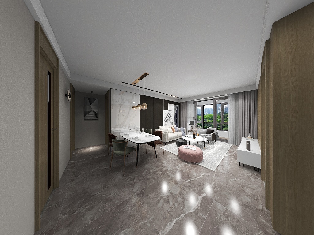 LHW923-97-客餐厅及主卧完成-装修设计方案