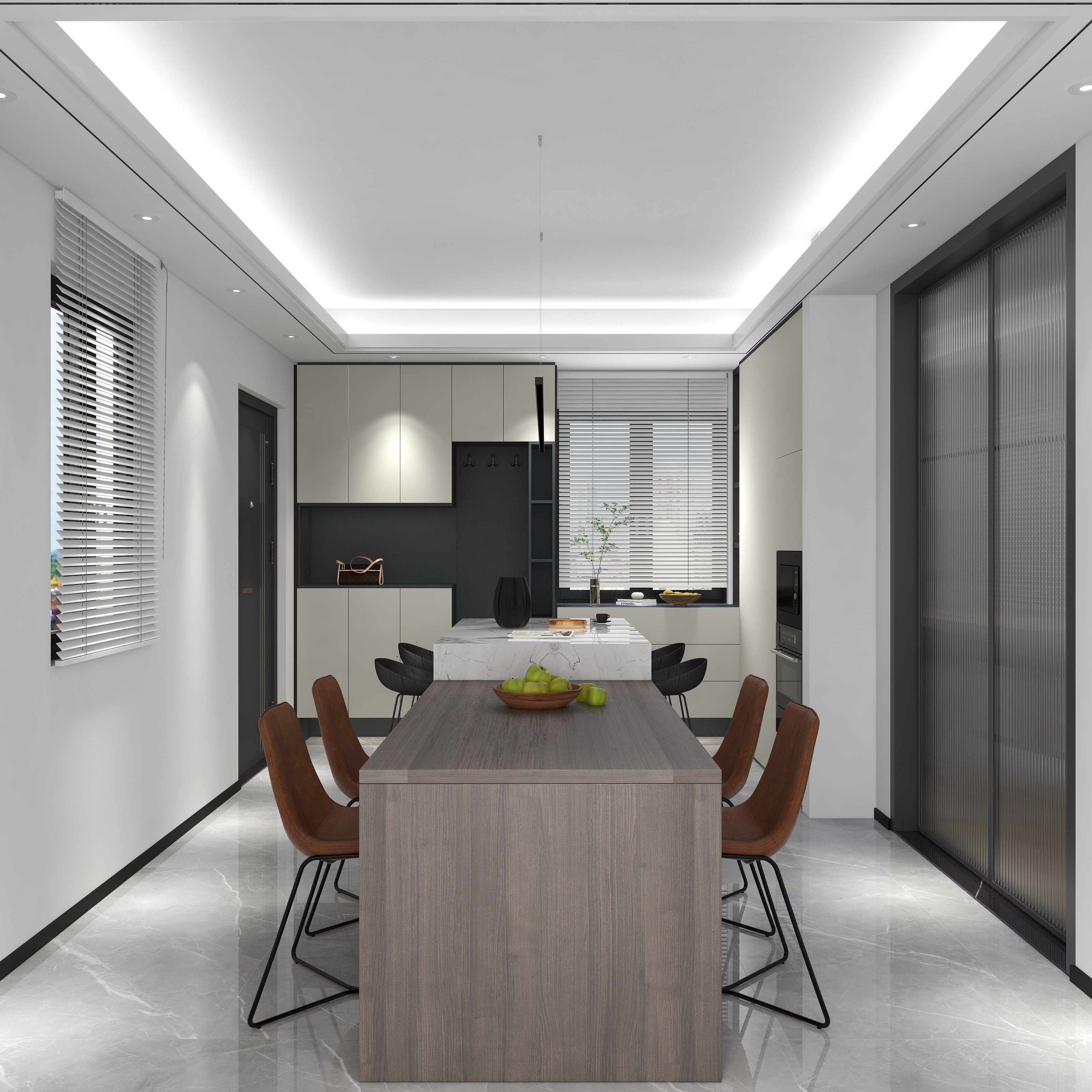 VN1-海上都会122方极简风格-装修设计方案