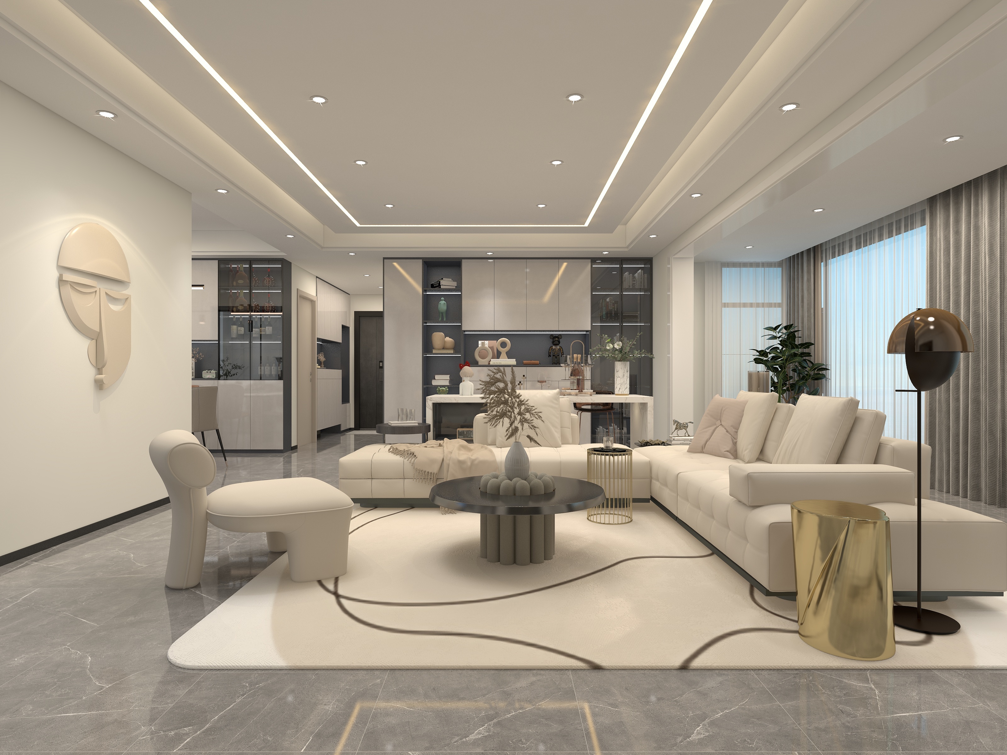 Jeannel-北大资源颐和147㎡现代风格装修效果图