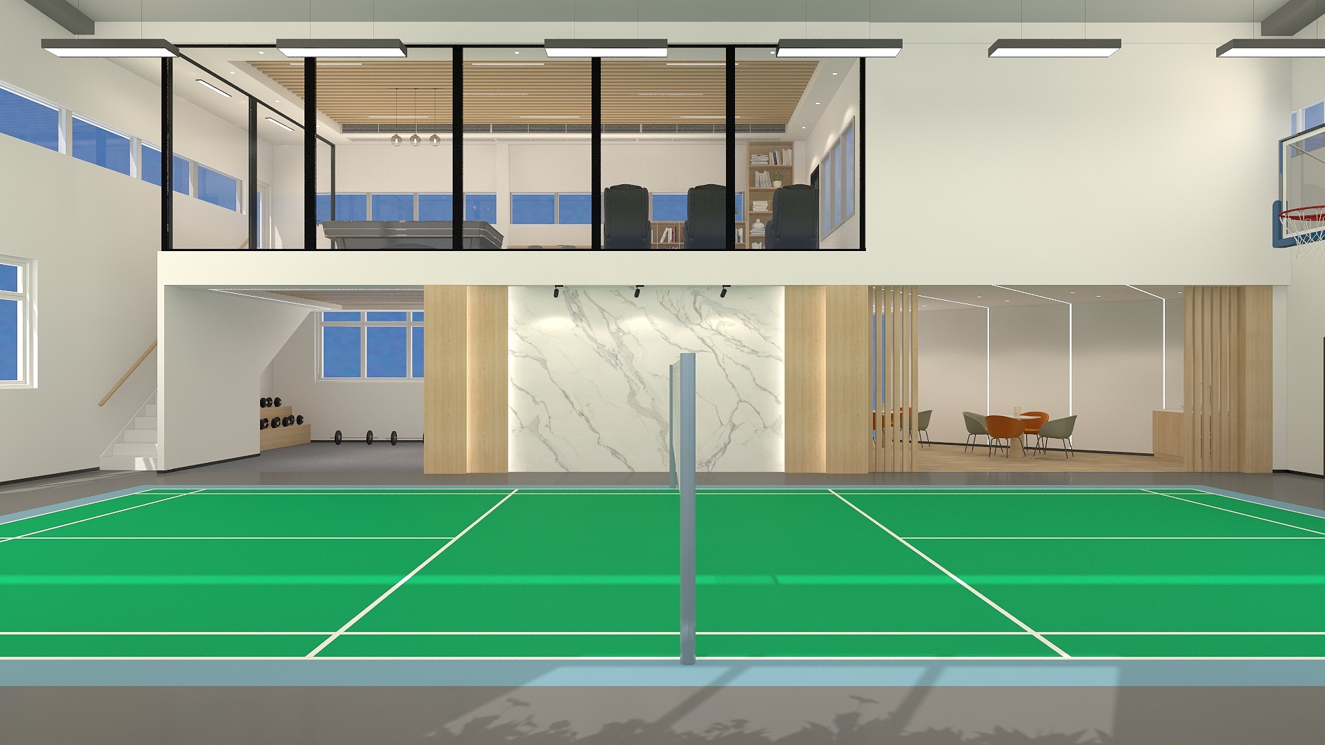 初夏GKRU-活动室+.dwg装修效果图