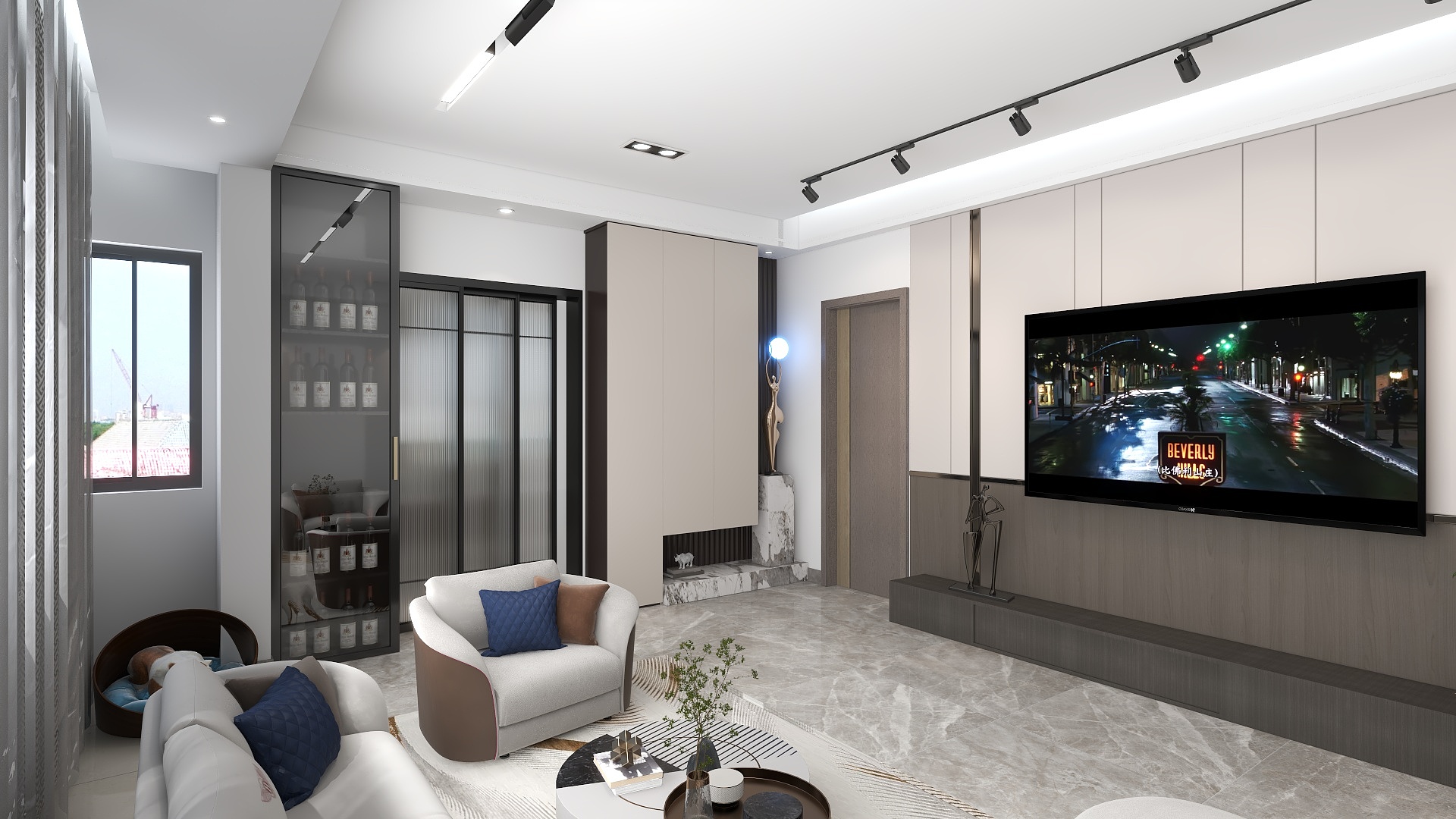 南川美宅装饰设计-瑞和园89.50㎡B户型3室2厅1卫-装修设计方案