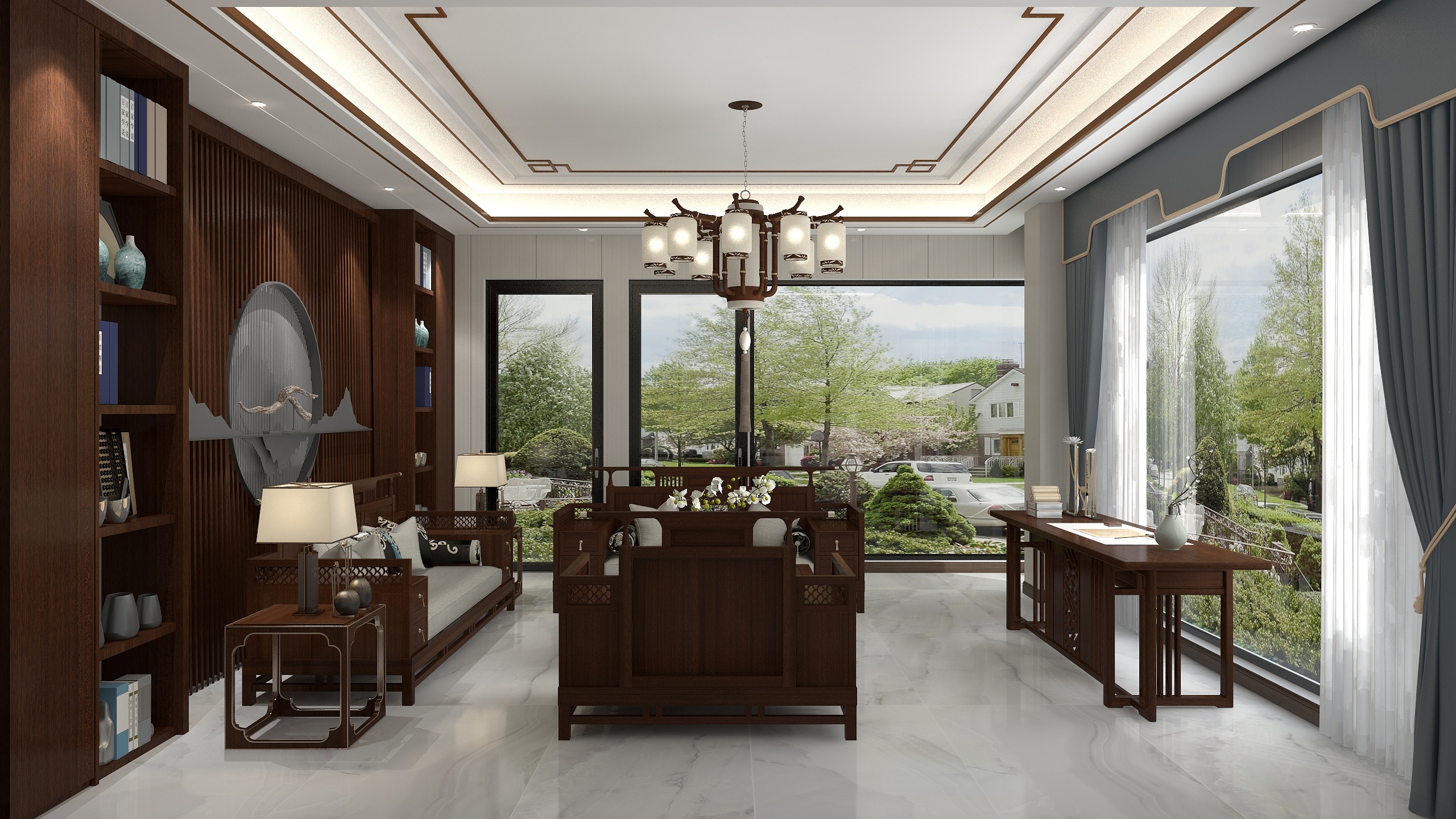 妹妹1991-宗申金兰湾21-4一楼公区-装修设计方案