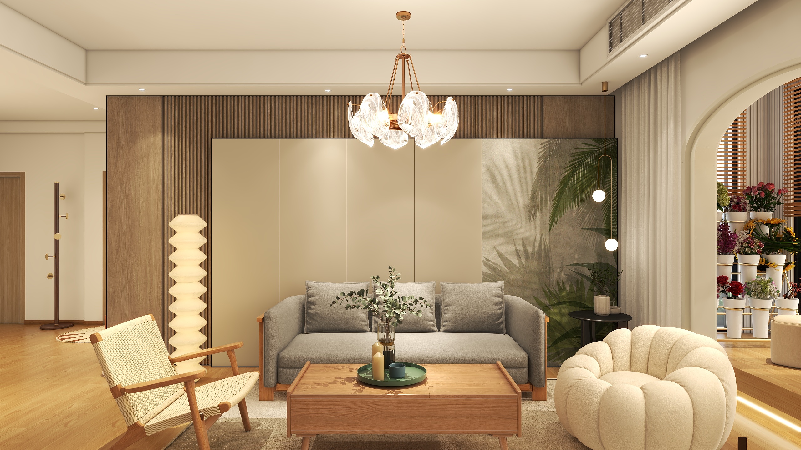 郑欣慧设计师-现代北欧风-木装修效果图