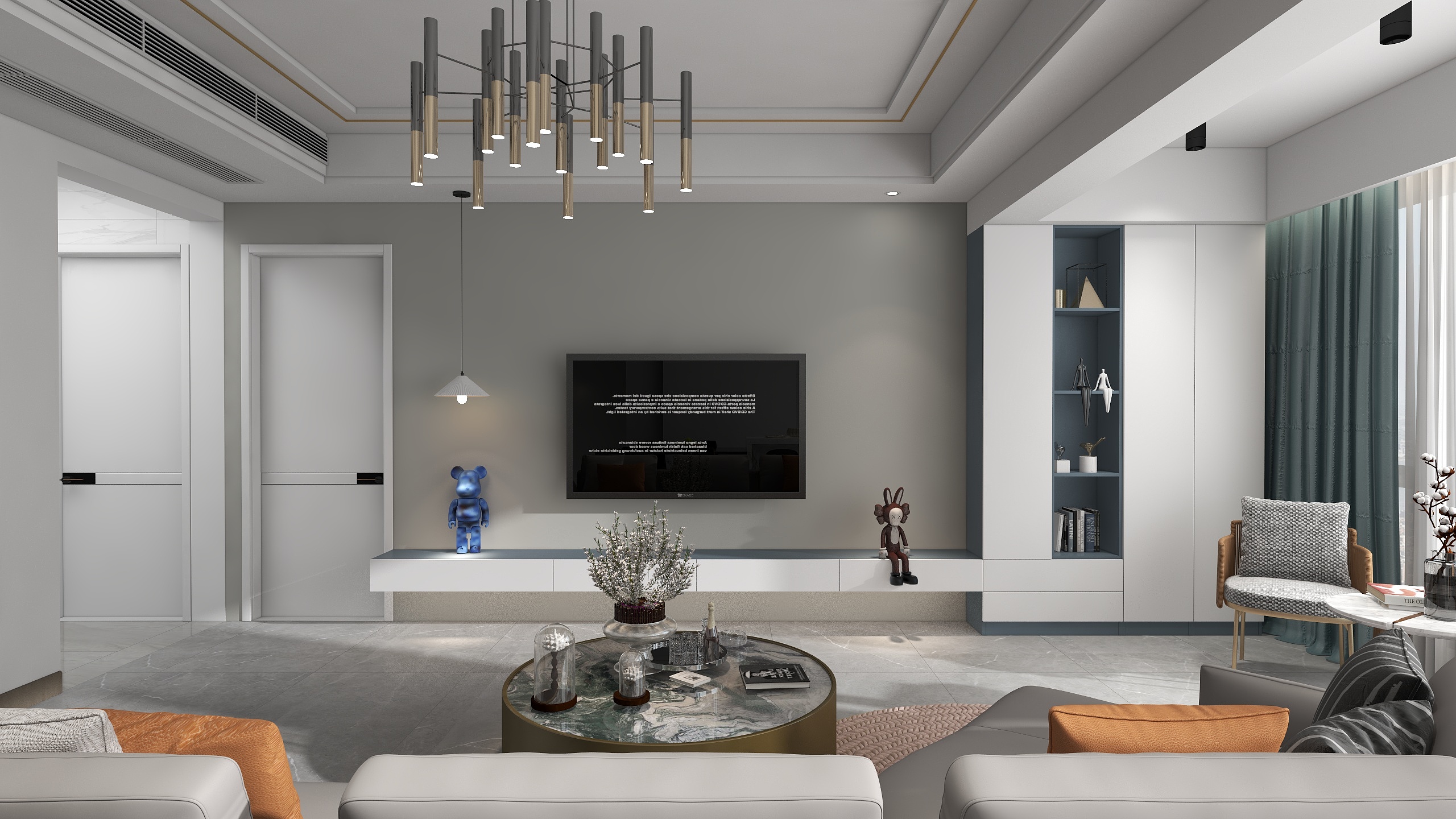 设计师丨李宗霖-彭女士-西城御景大平层住宅-装修设计方案