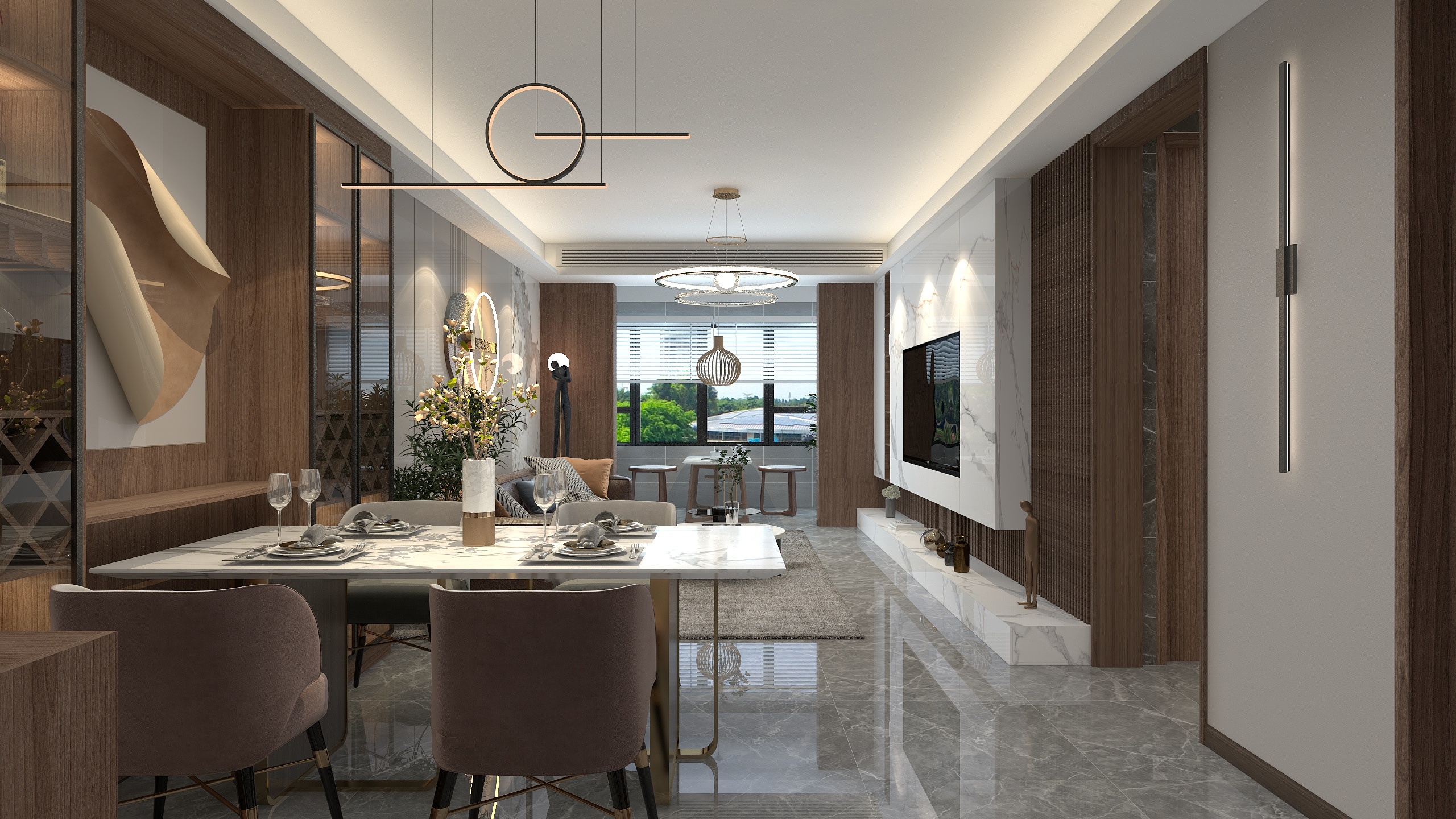 壹玖杦叁-金城家园A户型-装修设计方案