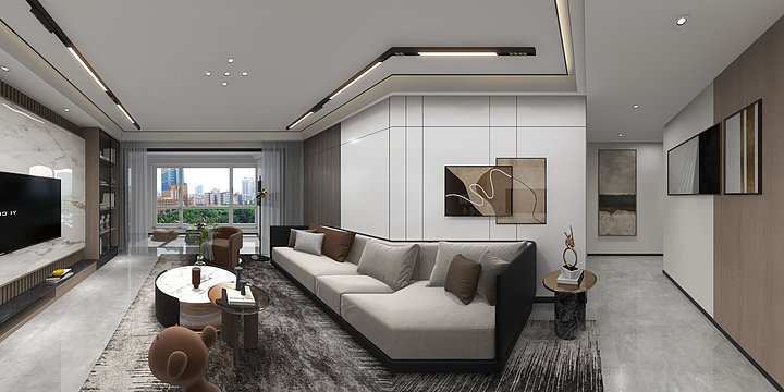 Manques-杏园效果图.dwg-装修设计方案