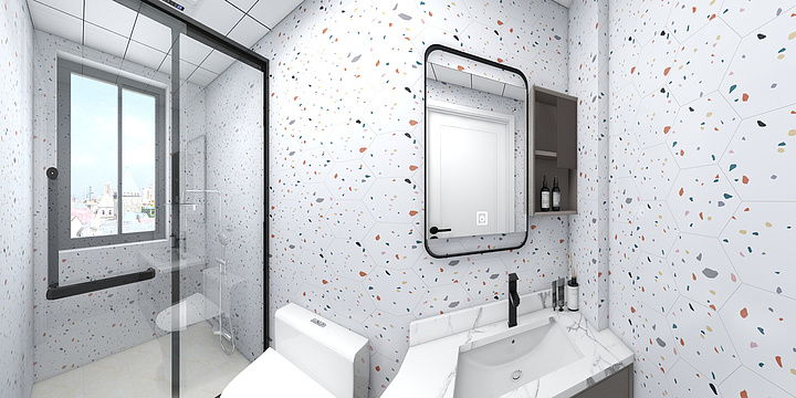 飞1-德信海德公园83.00㎡A2’3室2厅1卫1厨-装修设计方案