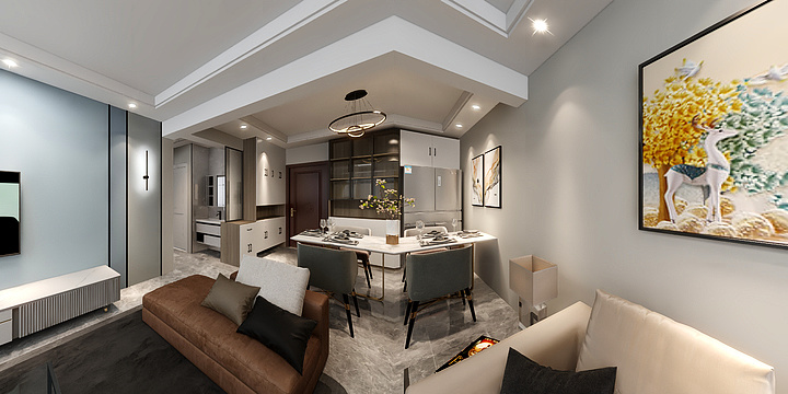 会飞的yu6-御龙湾23楼中户-装修设计方案