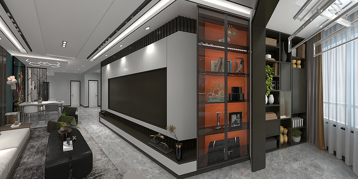 神施鬼设-奥海御景园95平---样板.dw-装修设计方案