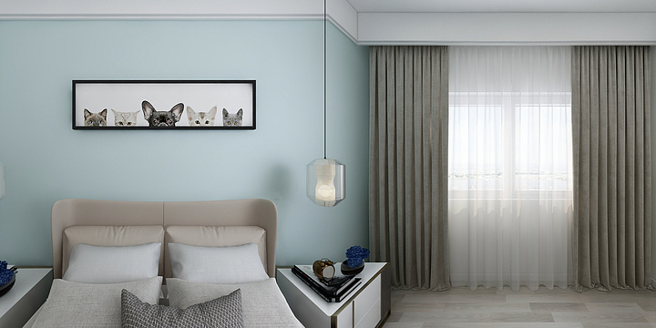 道锋涤瑕-德信海德公园83.00㎡A2’3室2厅1卫1厨-装修设计方案