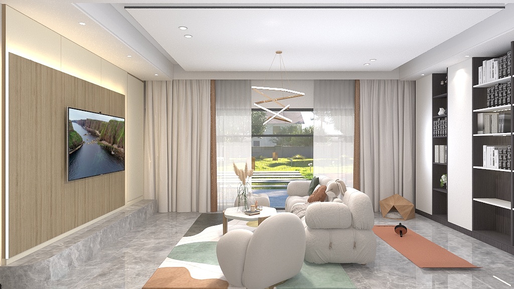 SoleRPYT-瑞和园89.50㎡B户型3室2厅1卫装修效果图