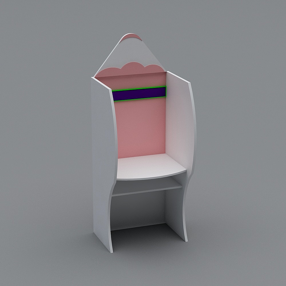 雾化桌3D模型