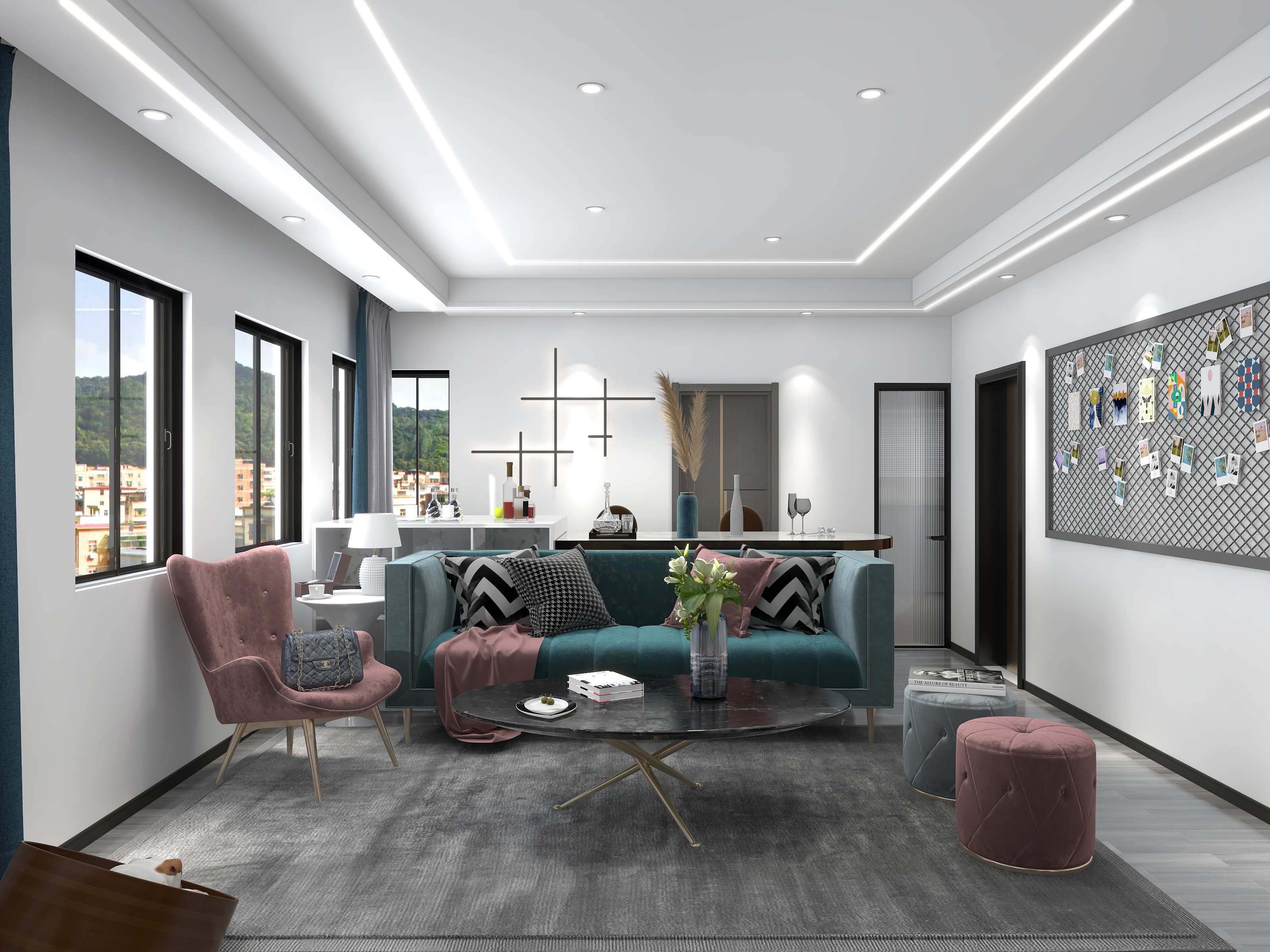 刘涵-瑞和园89.50㎡B户型3室2厅1卫-装修设计方案