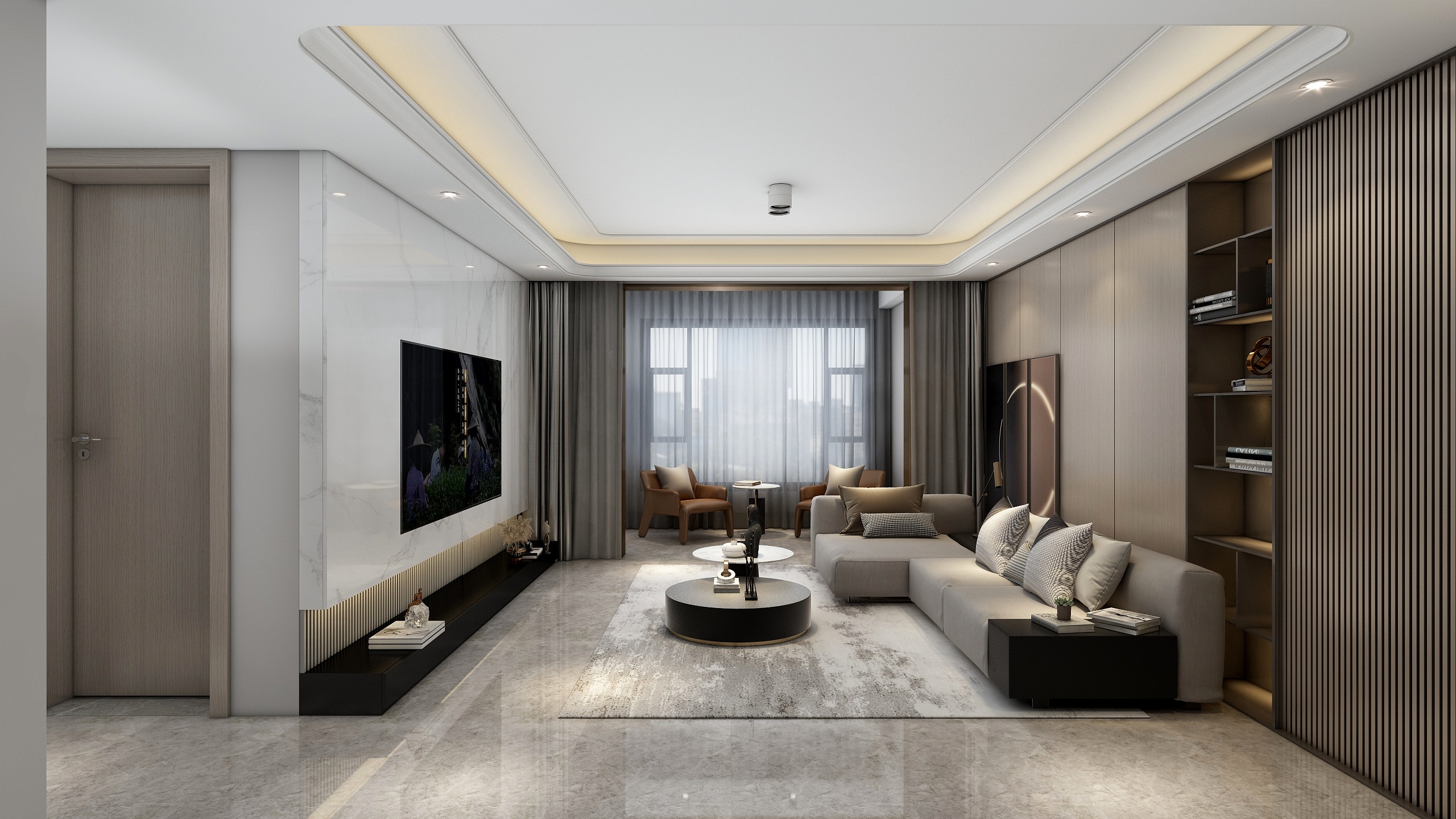 设计师梁晨-模板副本-《住宅》龙廷居126m²-装修设计方案