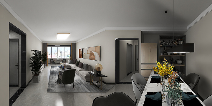 ~不摇碧莲~-望岳名郡7#-1-101现代简约-副本-装修设计方案