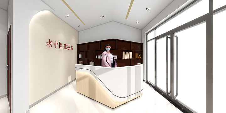 东至装饰设计部-鑫林河畔美容院.dwg-装修设计方案