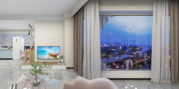 WPLANET-现代小清晰平层公寓-装修设计方案