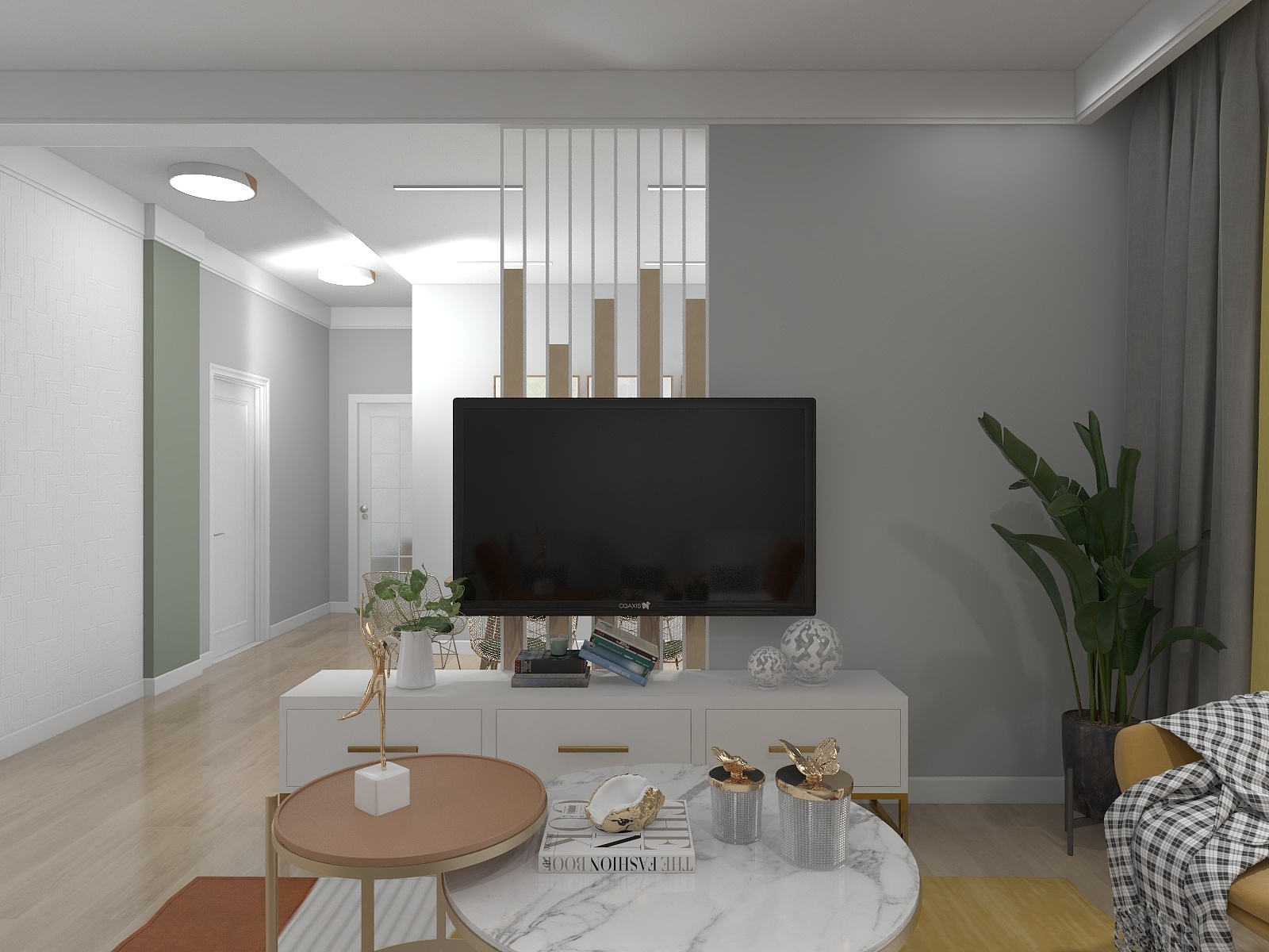 临沂辰匠装饰-德信海德公园83.00㎡A2’3室2厅1卫1厨-装修设计方案