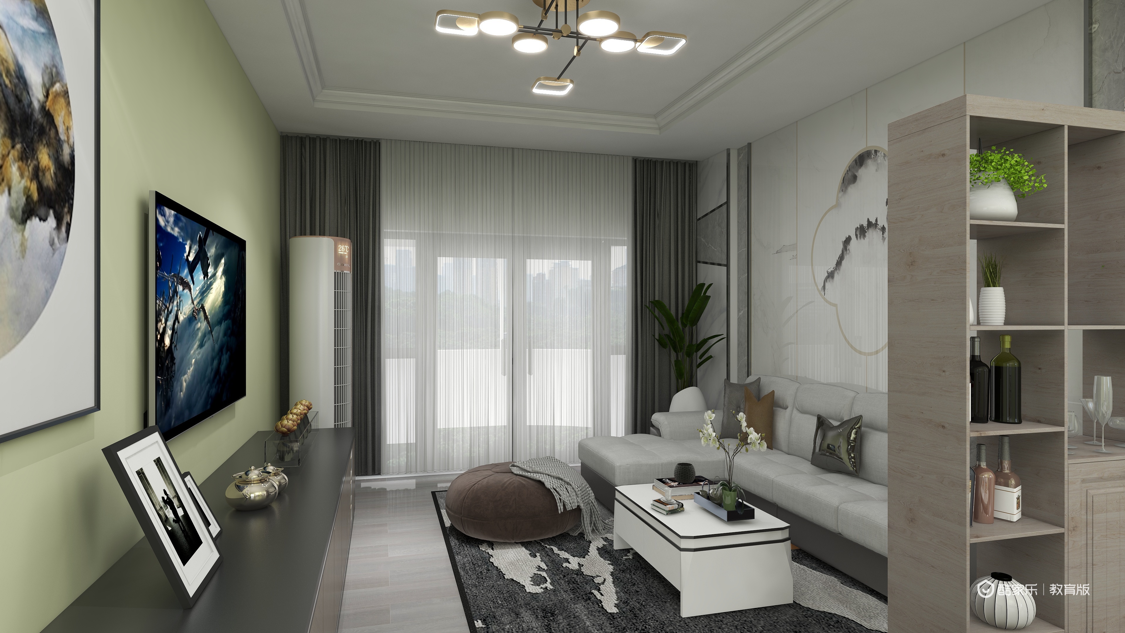 保利东湾88㎡2室-装修设计方案