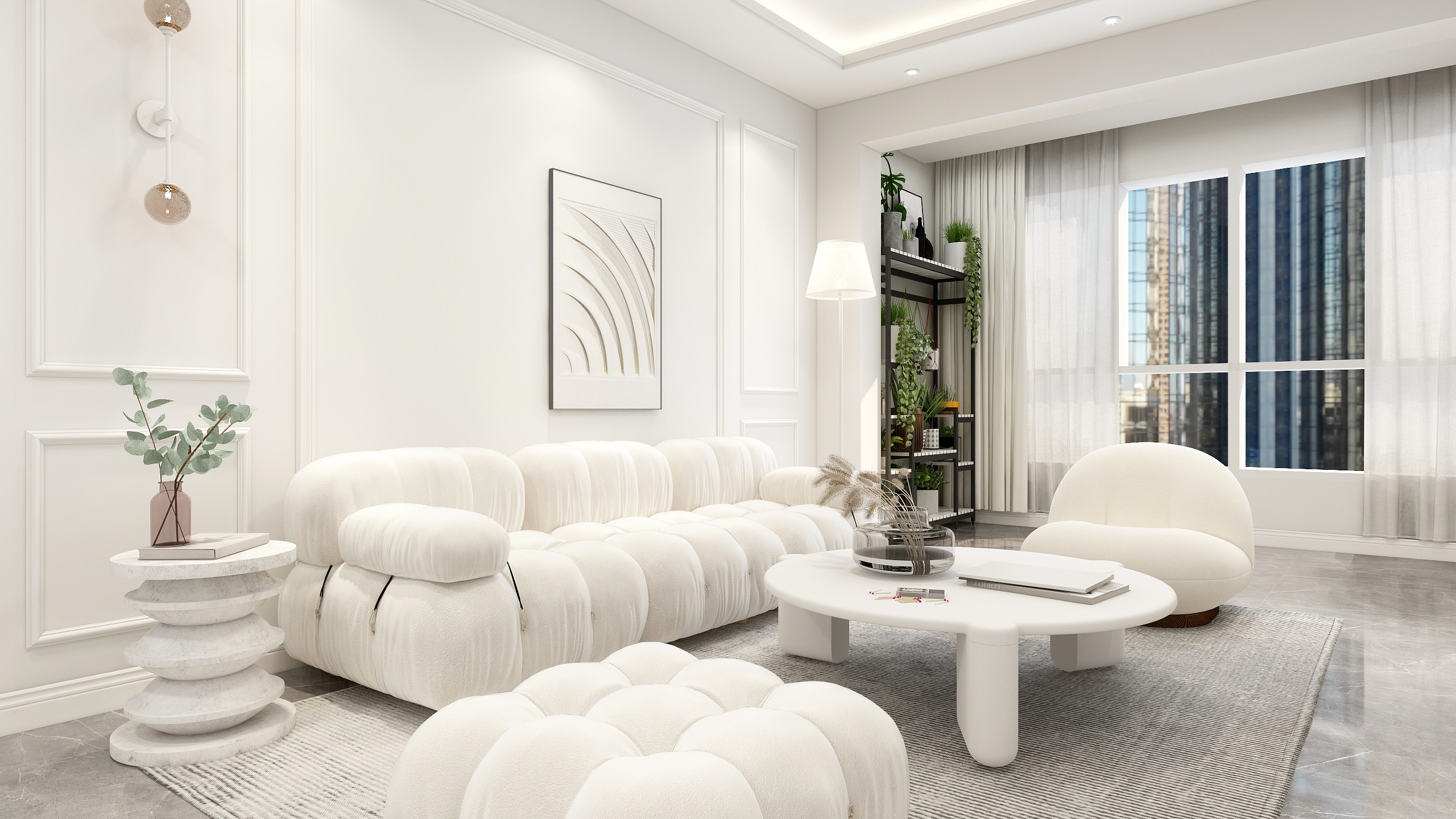 庄育霖-沈北中海望京府75平现代2室装修效果图