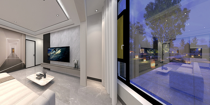 红鲤鱼与绿鲤鱼余鱼-瑞和园89.50㎡B户型3室2厅1卫-装修设计方案