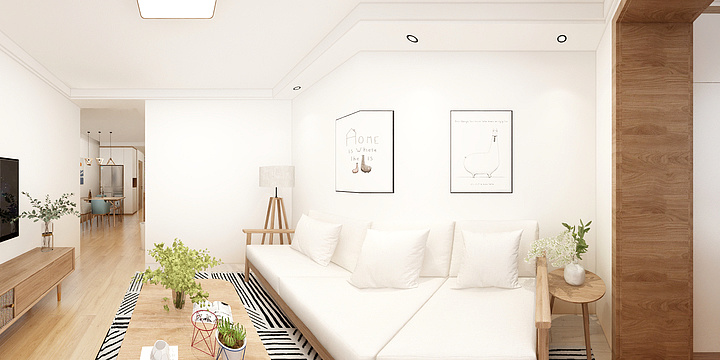 设计丶何15532667315-东尚雅苑89两居.dwg-装修设计方案