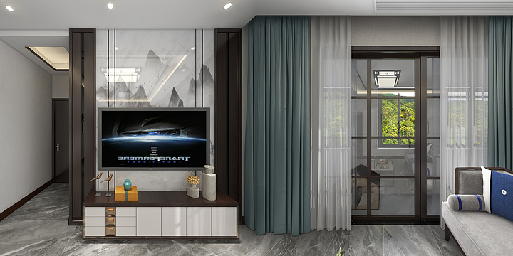 澤君设计-瑞和园89.50㎡B户型3室2厅1卫-装修设计方案