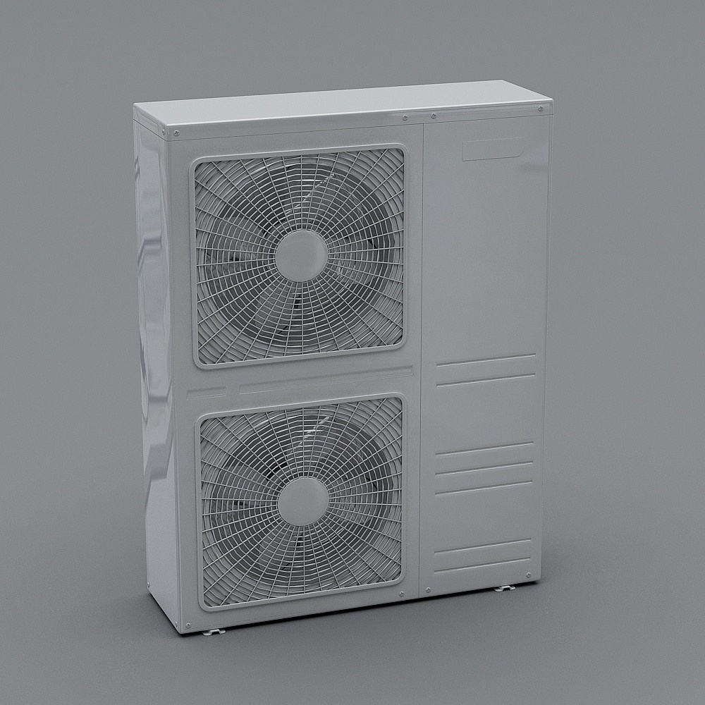 氟空调外机-三管制3D模型