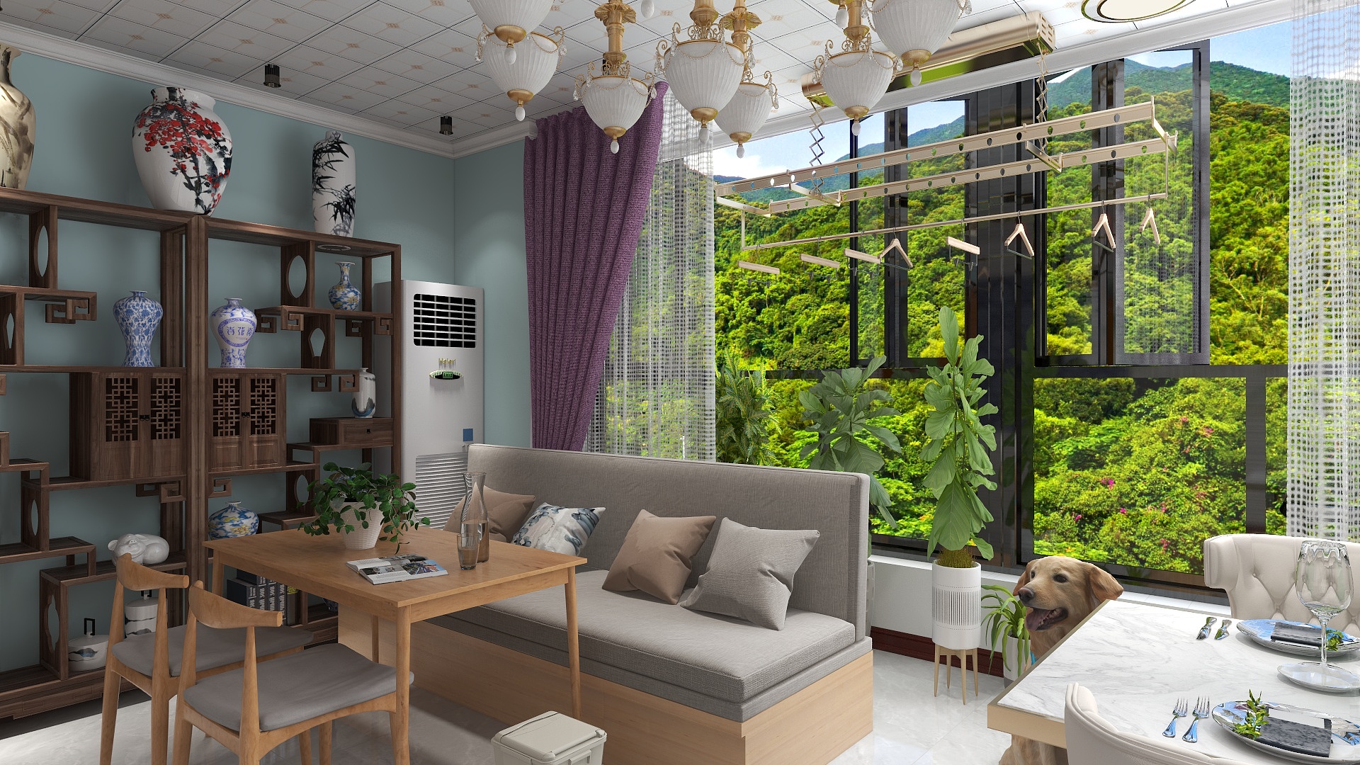 流星雨设计工作室-瑞和园89.50㎡B户型3室2厅1卫-装修设计方案