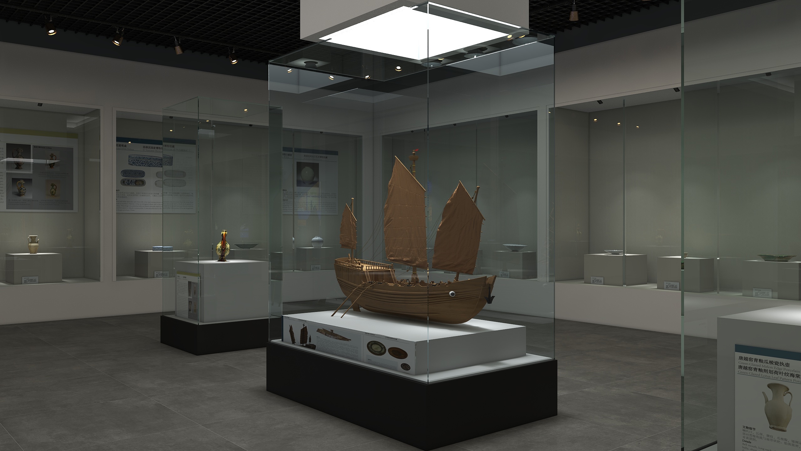 高山流水大地飞歌-驼铃声声海涛依旧—丝绸之路博物馆展-装修设计方案