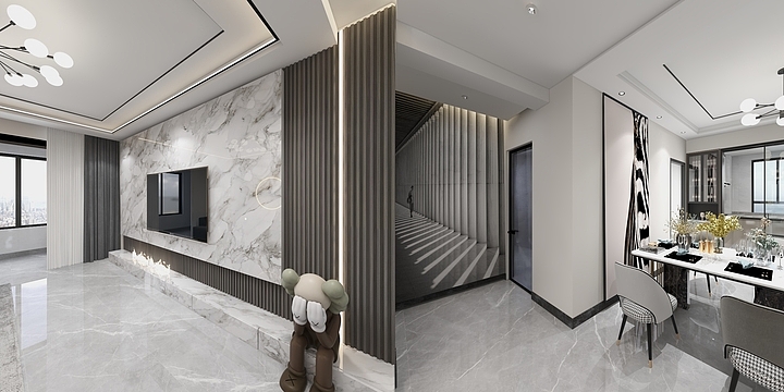 费德勒1-富力院士廷1期130㎡-装修设计方案