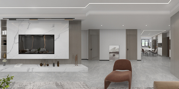 设计师歆然-翡翠名苑样板间 四室.dwg-装修设计方案